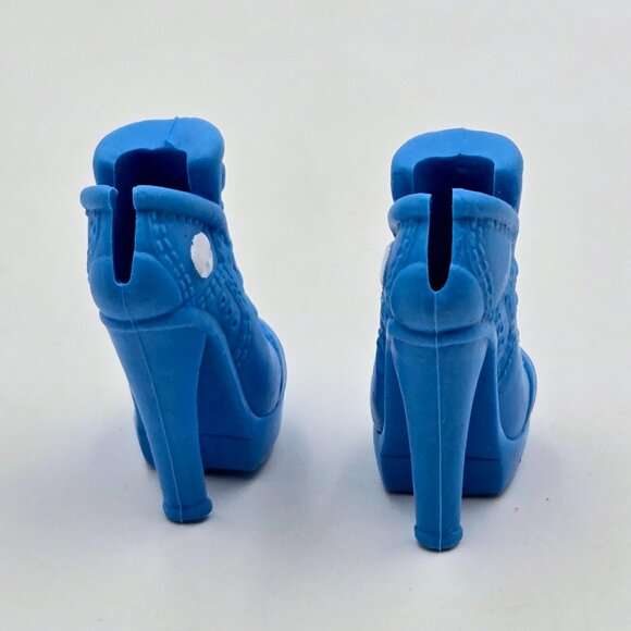 Monster High Ghoulia Yelps Scaris City Of Frights Shoes Replacement Blue White R - Picture 7 of 10